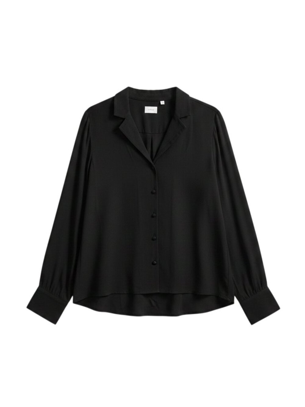 NWOT Aritzia Wilfred Tulum Crepe Blouse - Black Size S - Picture 5 of 8